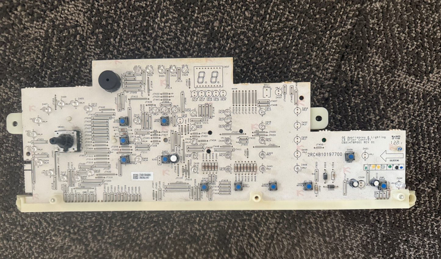EBX1478P001 GE Dryer Control Board Used